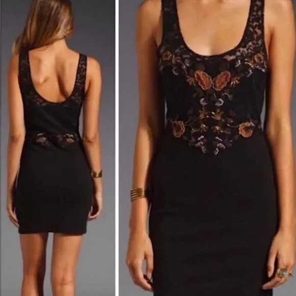 Free People Dresses & Skirts - NWT Medium Free People Secrets of Eden Floral Embroidered Mini Dress